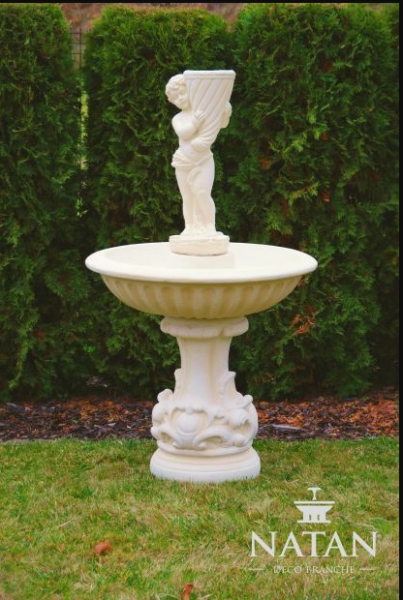 Edler Wasser Springbrunnen Terrasse Brunnen Zierbrunnen Garten Fontaine Deko Neu